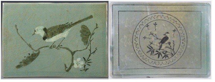 청자 피리 타일 