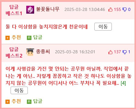 주말에 출근한 공무원이 할머니를 살린 과정