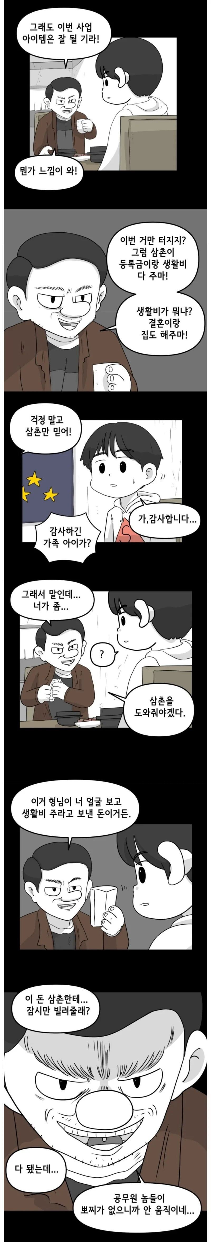 사업한다고 돈 빌리는 삼촌 결국...(속편포함)