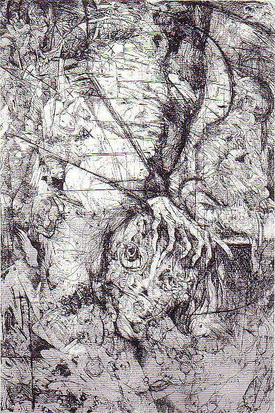 성폭행 트라우마를 표현한 그림