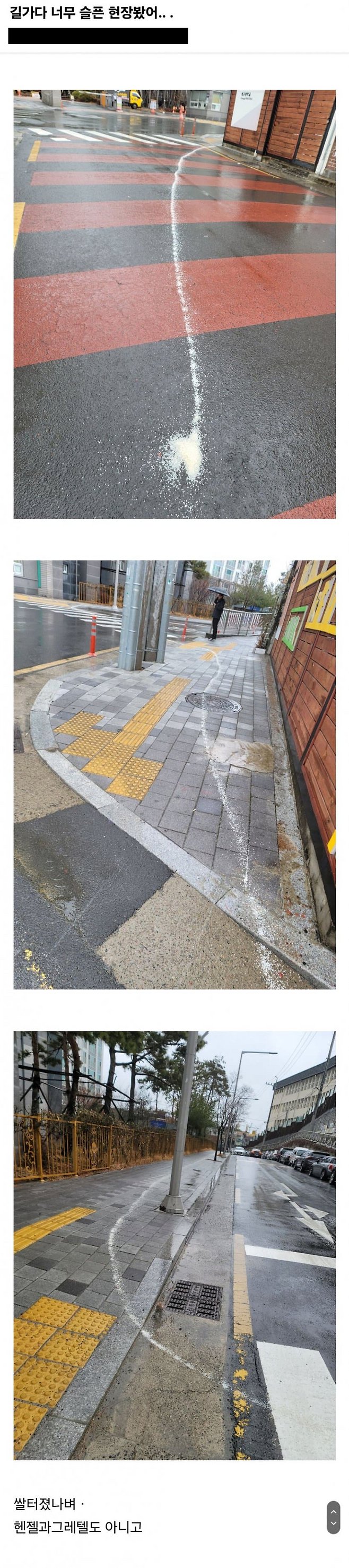 길 가다가 본 너무 슬픈 현장