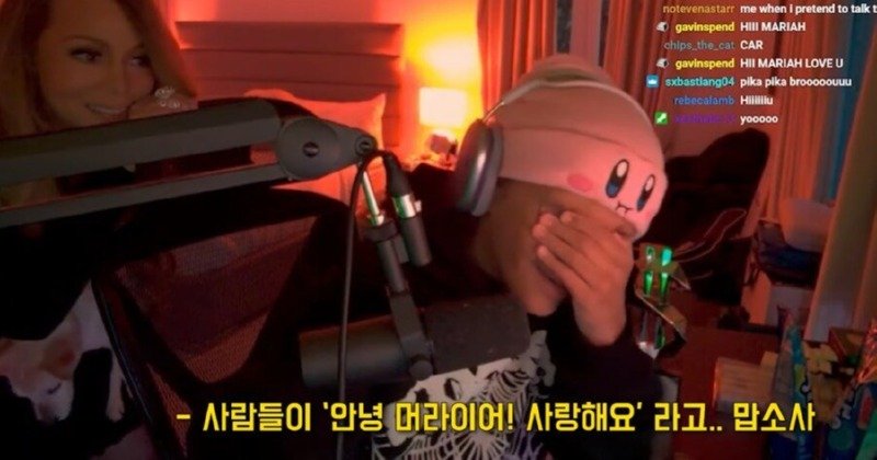 갑자기 방송중 들어온 엄마