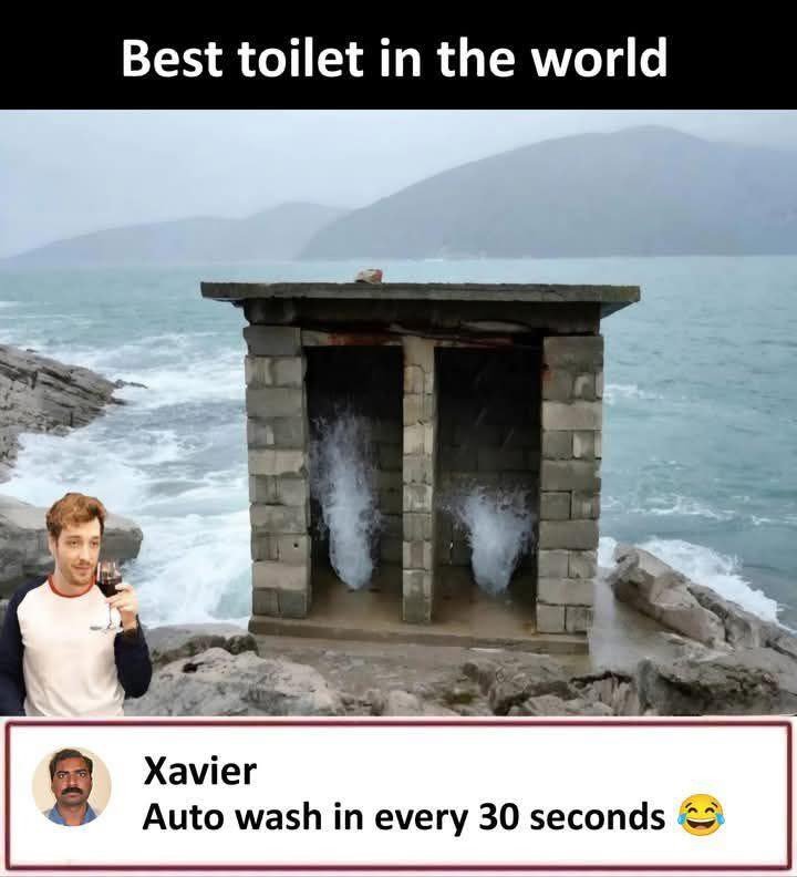 천연 비데가 설치된 화장실