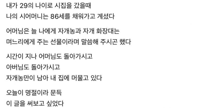 시어머니가 물려주신 자개장