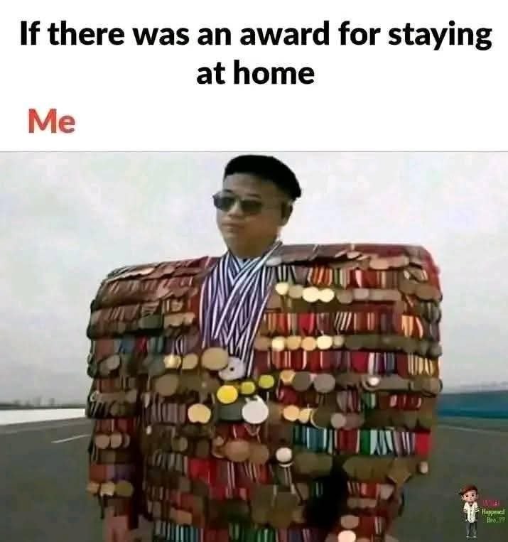 집에만 짱박혀 있는 것에 대해 상을 준다면???