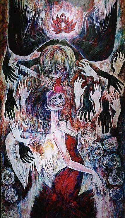 성폭행 트라우마를 표현한 그림