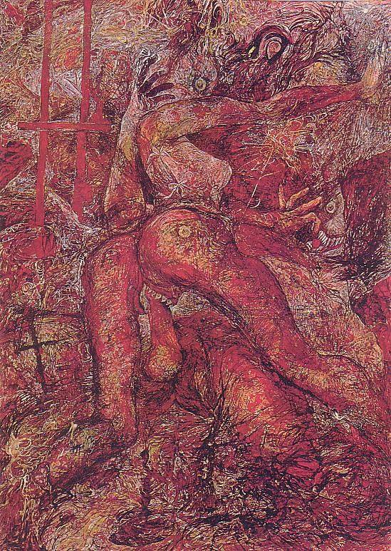 성폭행 트라우마를 표현한 그림