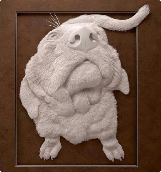 종이로 만든 실감나는 동물