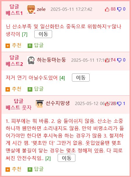 불에 타는 장면 연기하는 스턴트맨