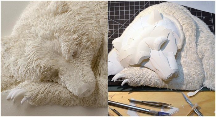 종이로 만든 실감나는 동물