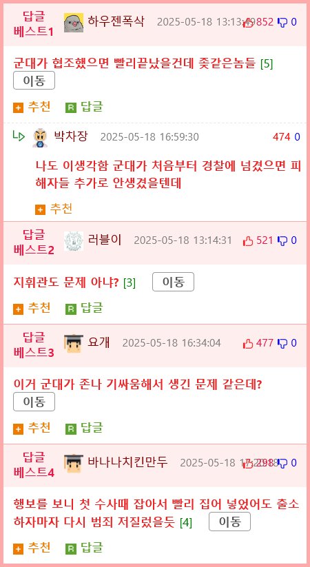 ㅅㅍㅎ하고 군대로 도망