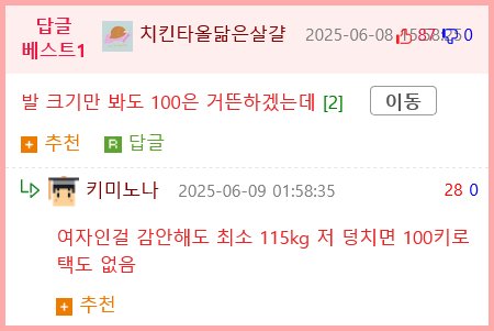 몸무게 인증 믿으면 안되는 이유