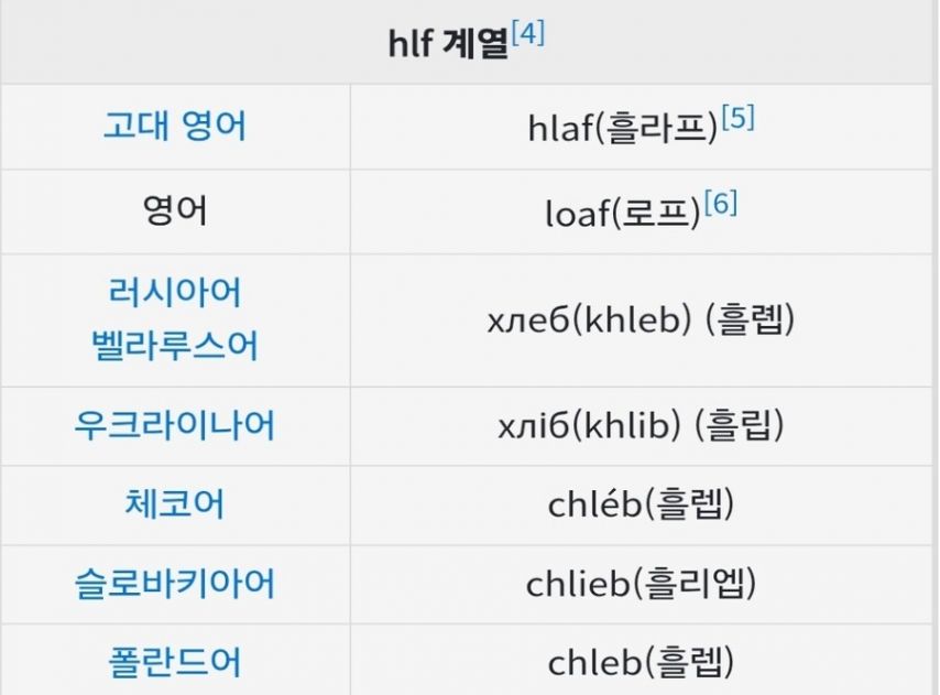 세계 각국에서는 빵을 뭐라고 부를까요