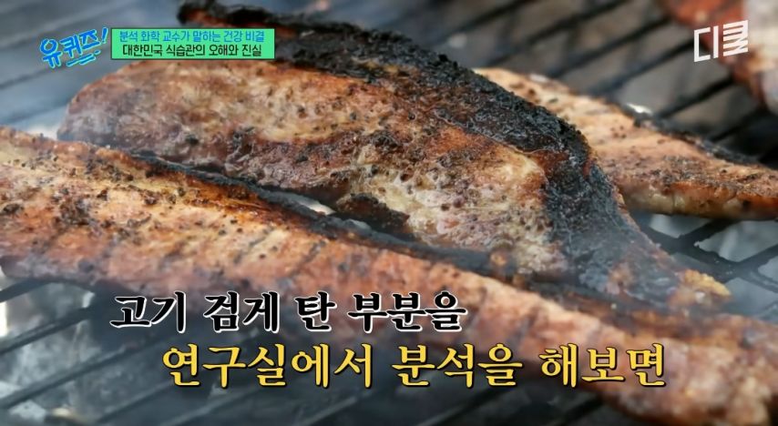 탄고기에 1군 발암물질 있다는 화학 교수