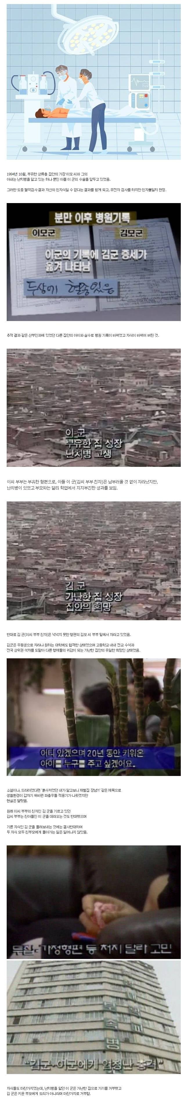 흙수저 집안과 금수저 집안 자식이 바뀐 사건.jpg