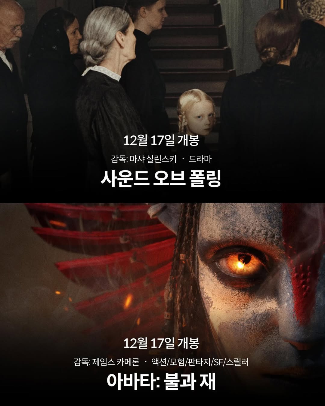 2025년 12월 개봉 예정 영화들