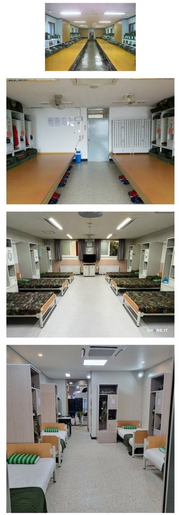 군대 생활관 변화 모음