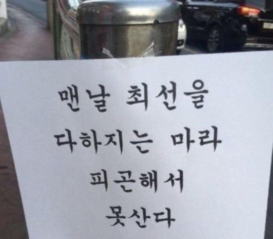 다들 이렇게 삽시다