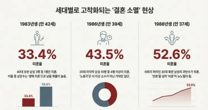 1983년생 VS 1988년생 5년의 시차가 만든 거대한 분기점
