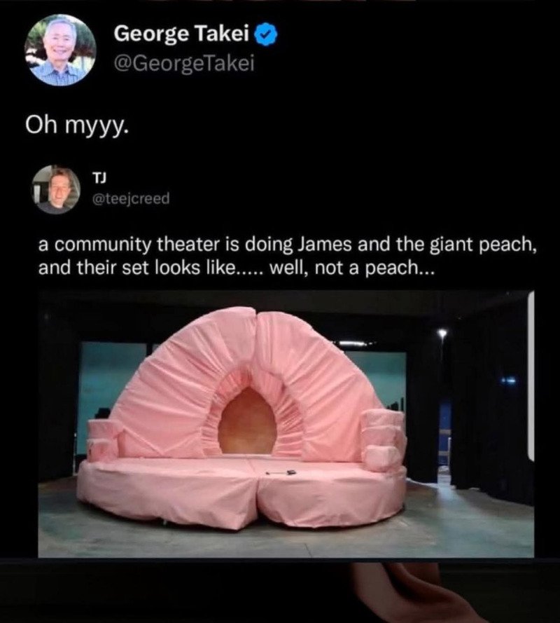 제임스와 거대한 복숭아 라는 연극을 하는데. 세트가....