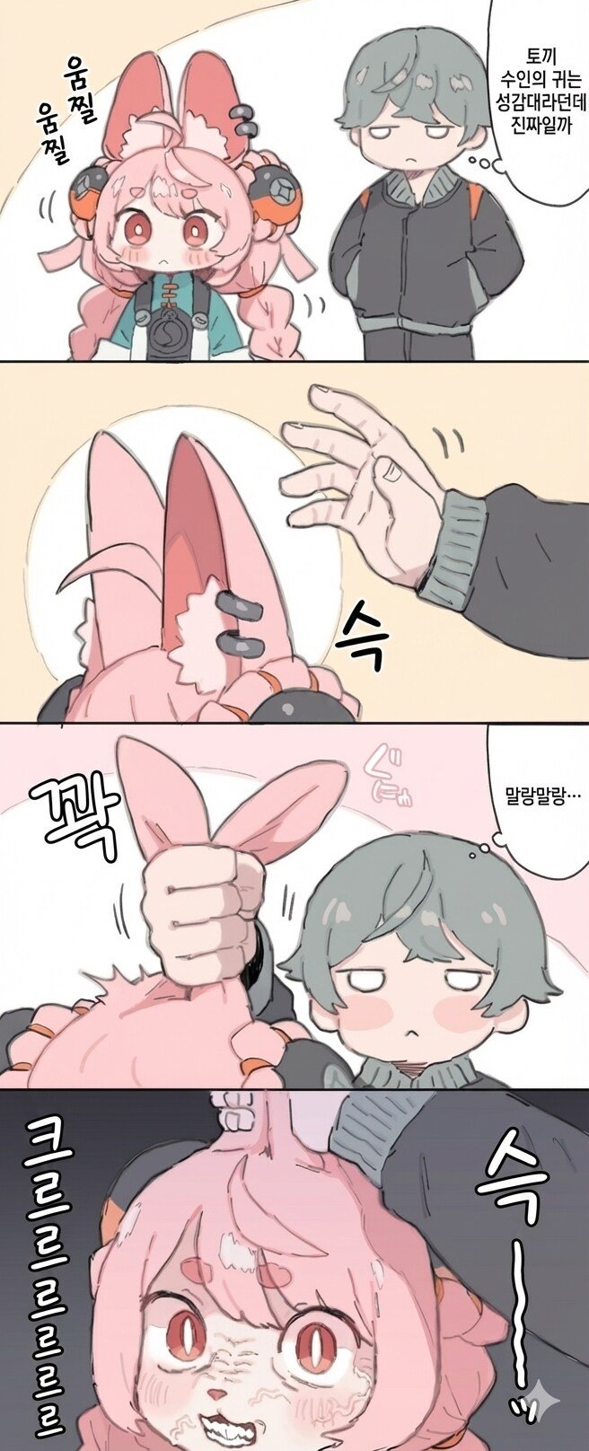 토끼 귀는 성감대라던데 진짜일까?