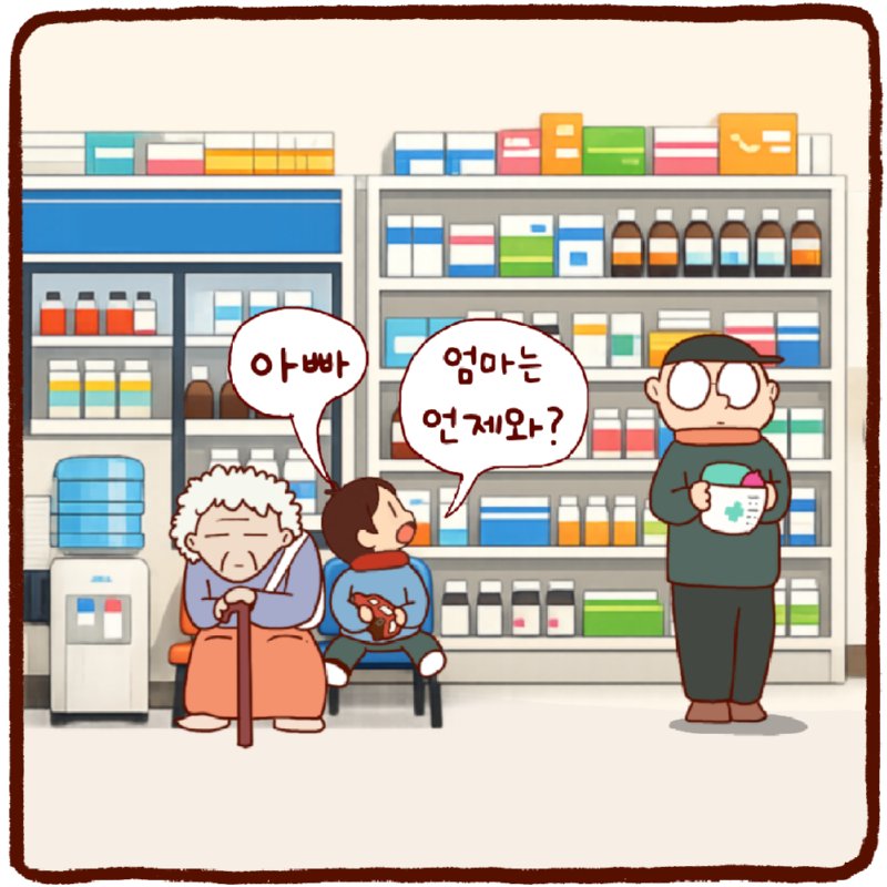 엄마 보고 싶다.