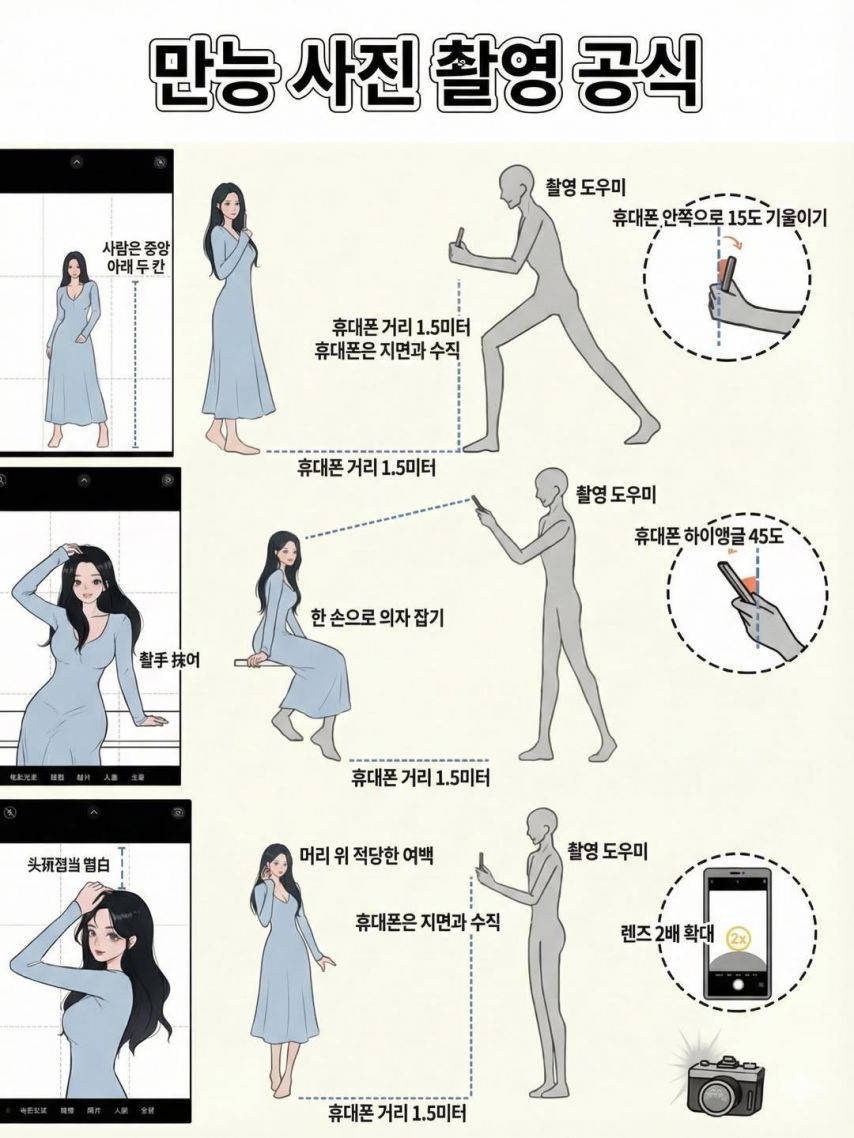 여자친구 사진 잘나오게하는 촬영 공식