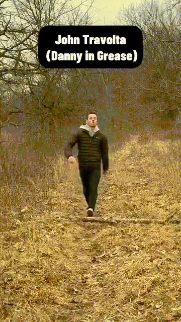 각 배우들이 걸려 넘어지는 방법