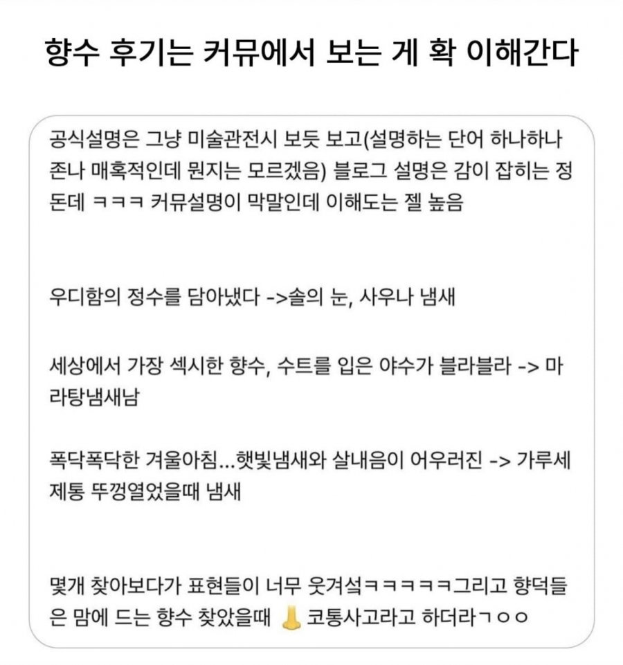 향수 후기