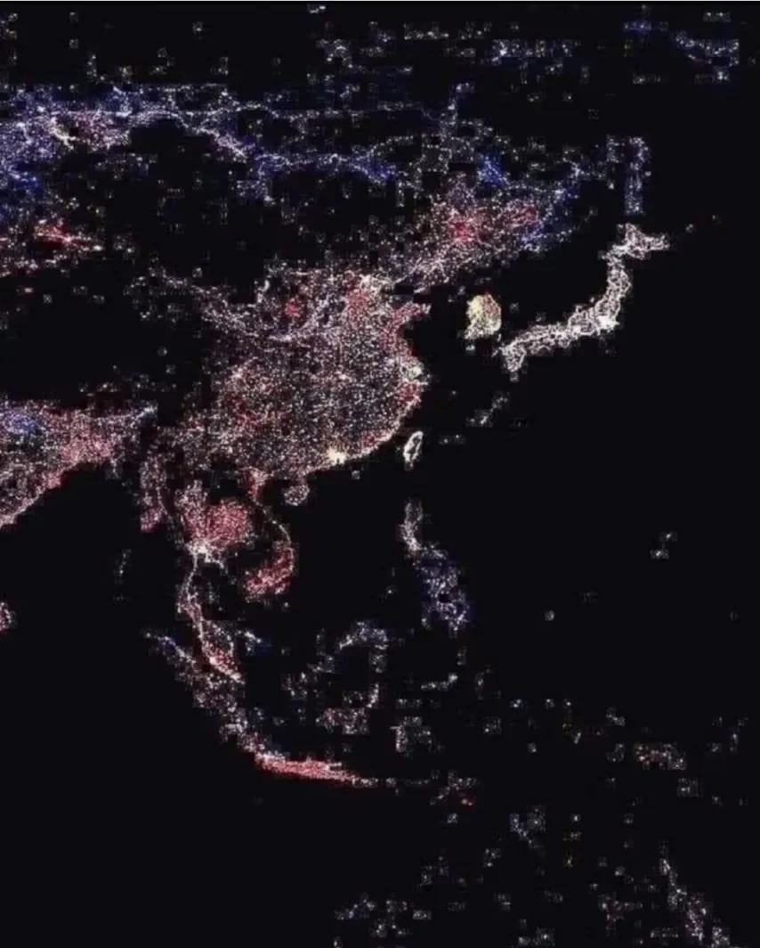 아시아대륙 밤 위성사진 .jpg