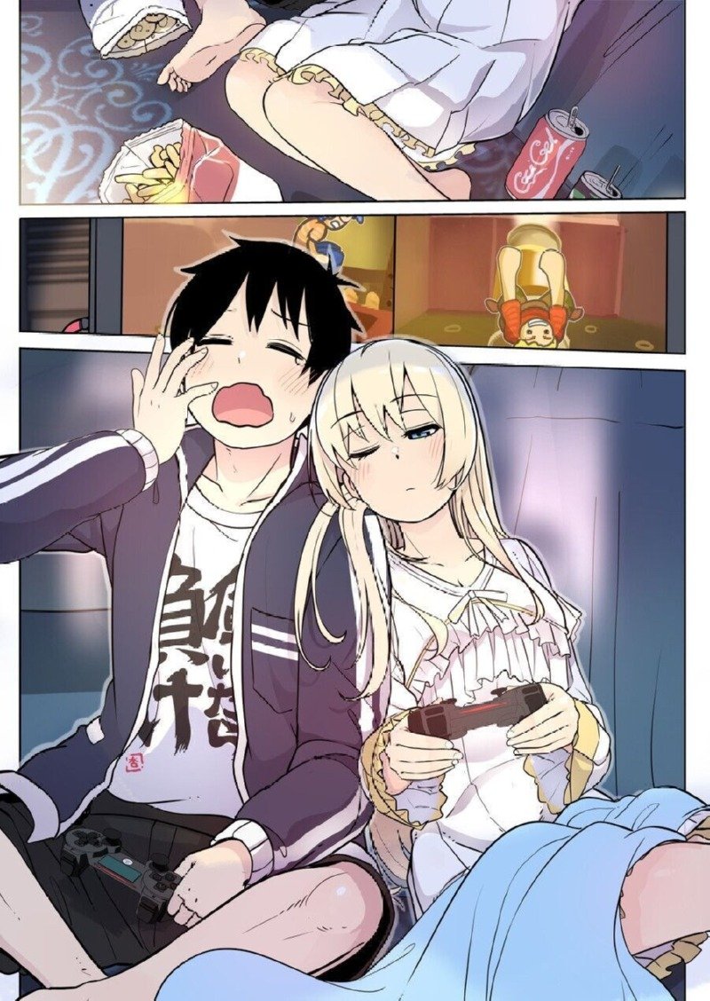 소꿉친구와 할로윈 분장 내기하는.manhwa