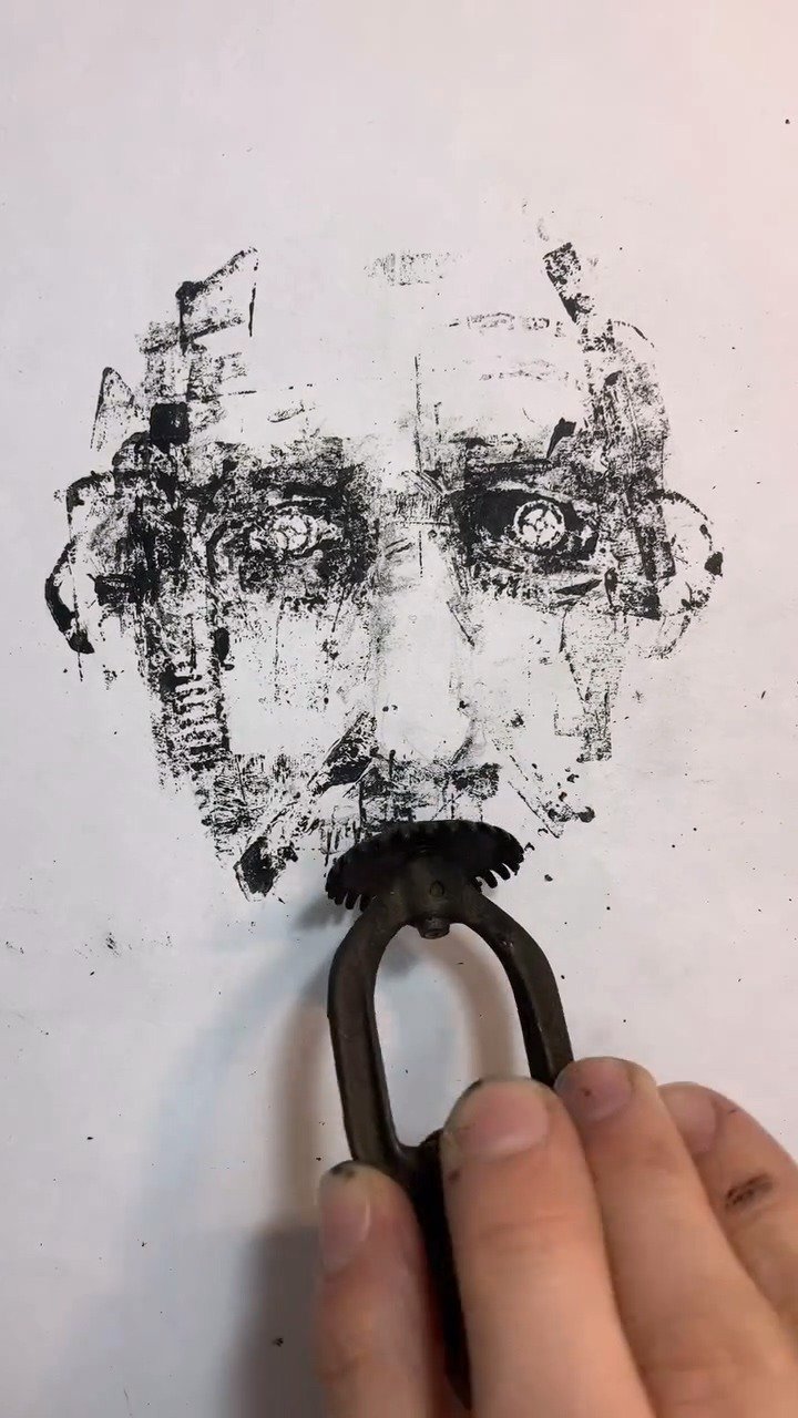 쓰레기로 그린 그림