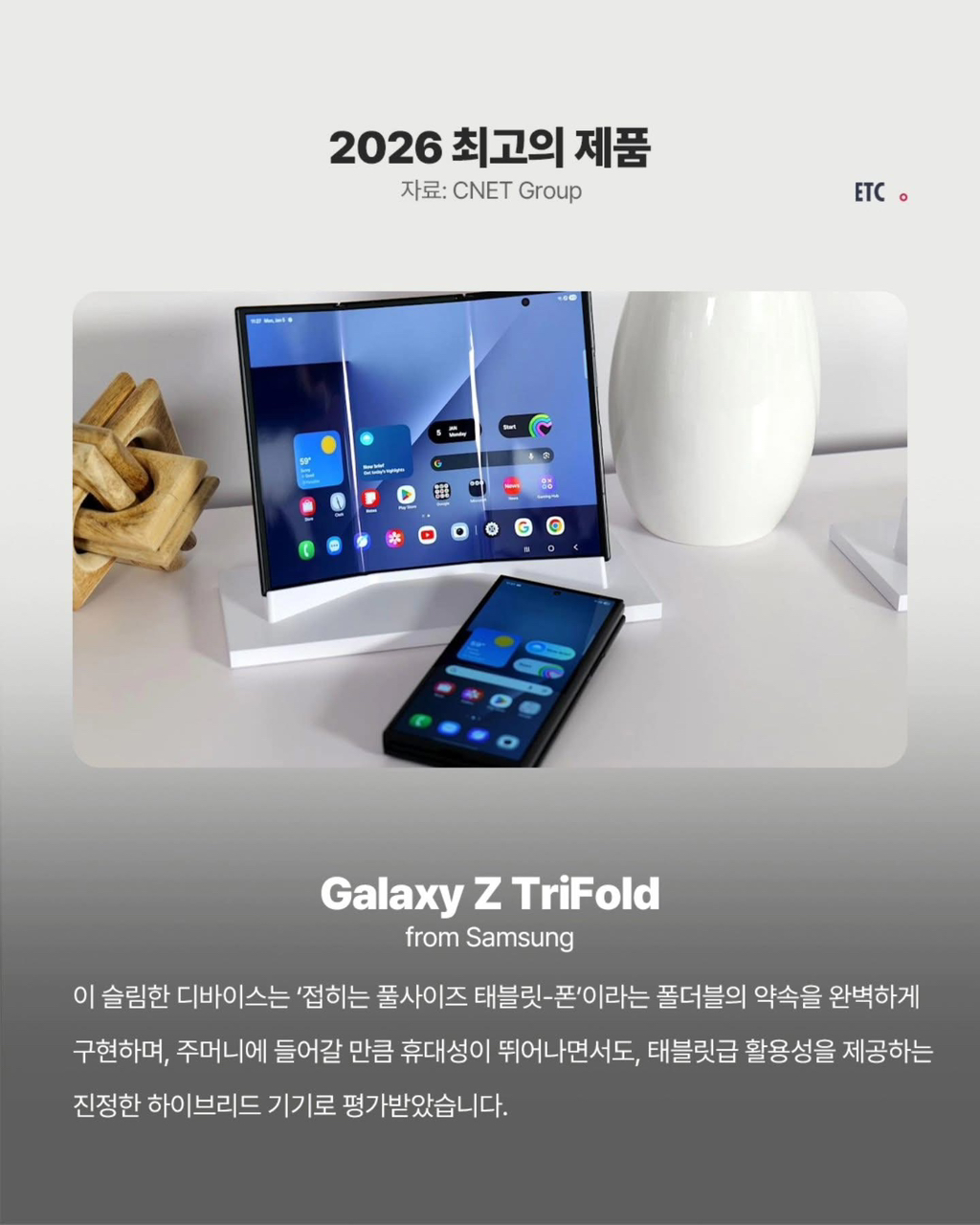 CES 2026 최고의 제품 기술