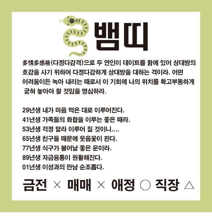재미로 보는 22일 운세