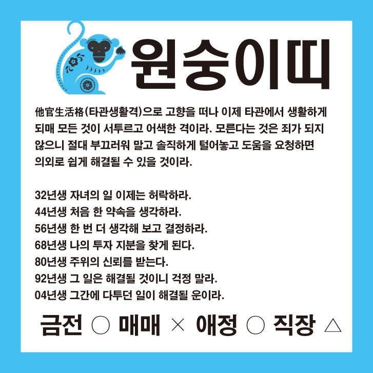 재미로 보는 22일 운세