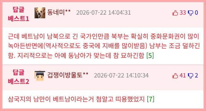 동양 문화권을 구분할 때 애매한 나라