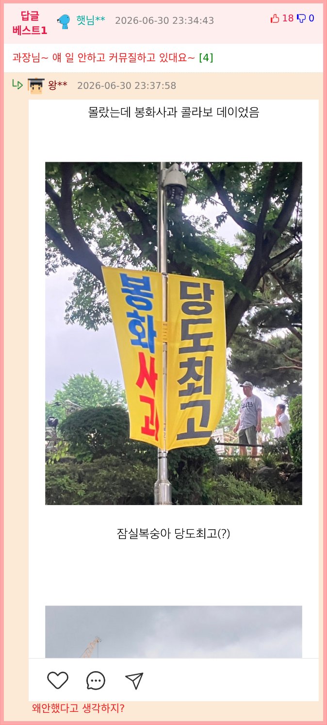 싱글벙글 봉화사과 홍보 인스타