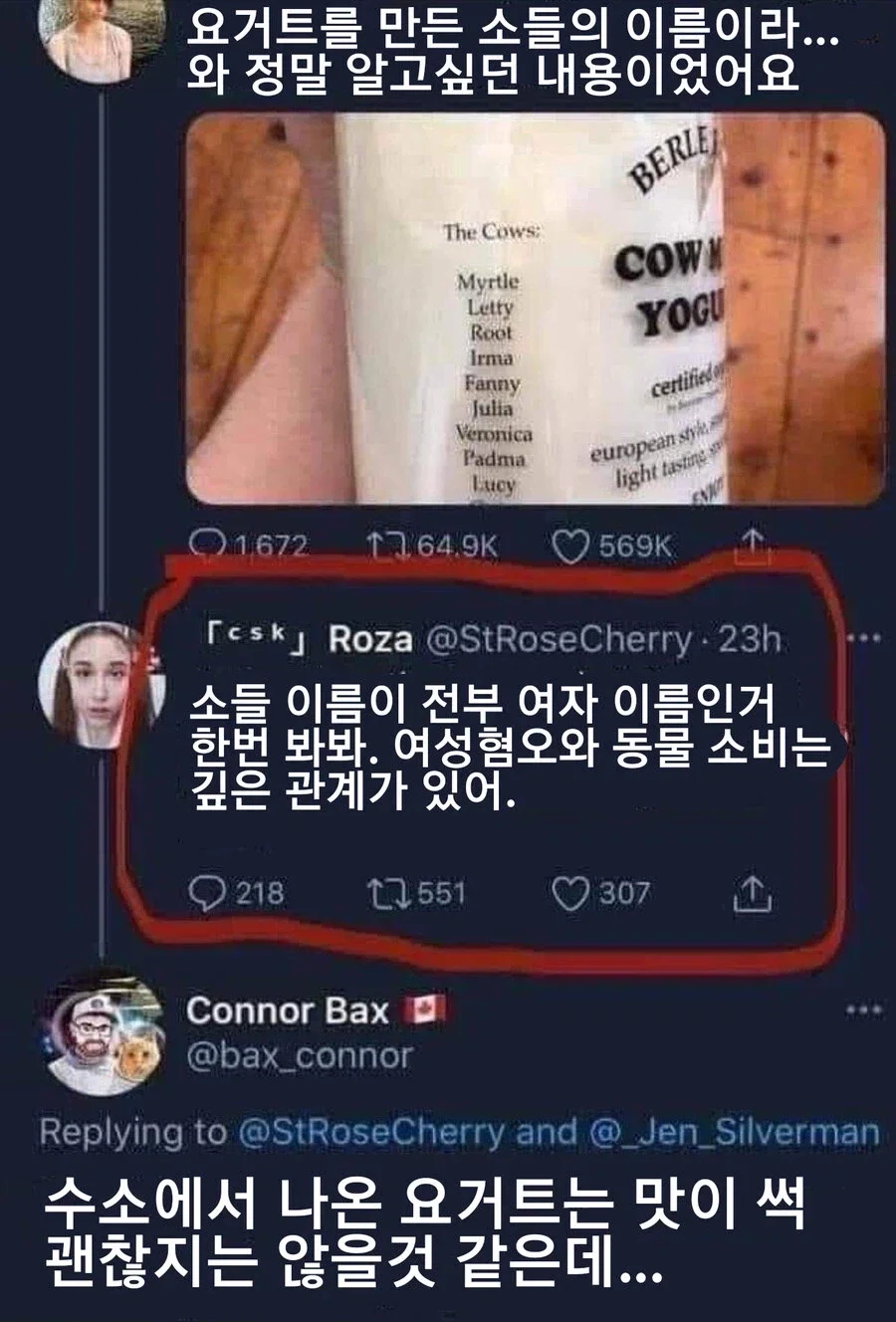 여성혐오와 동물 소비는 깊은 관계가 있다는 여자