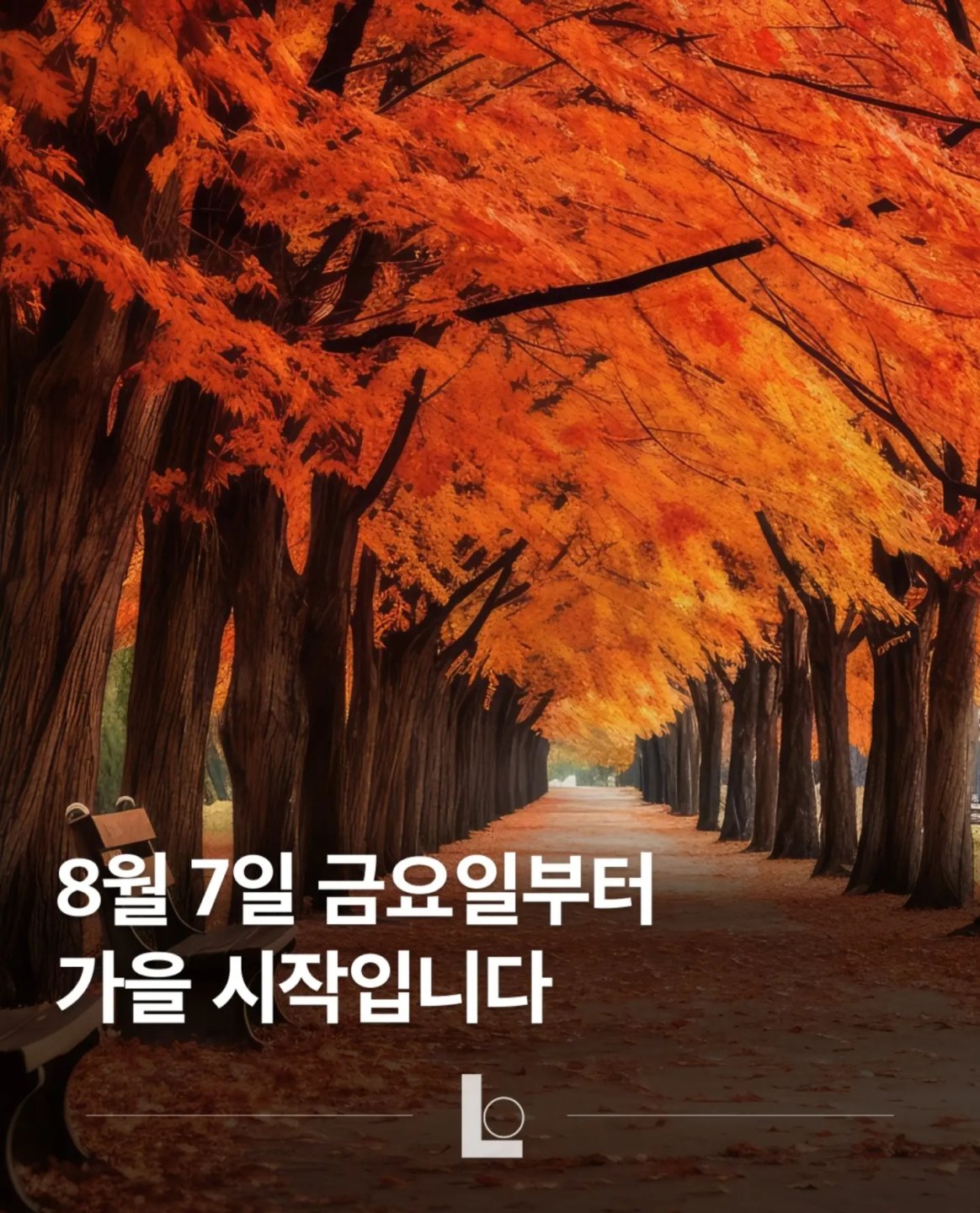 8월 7일부터 가을입니다.